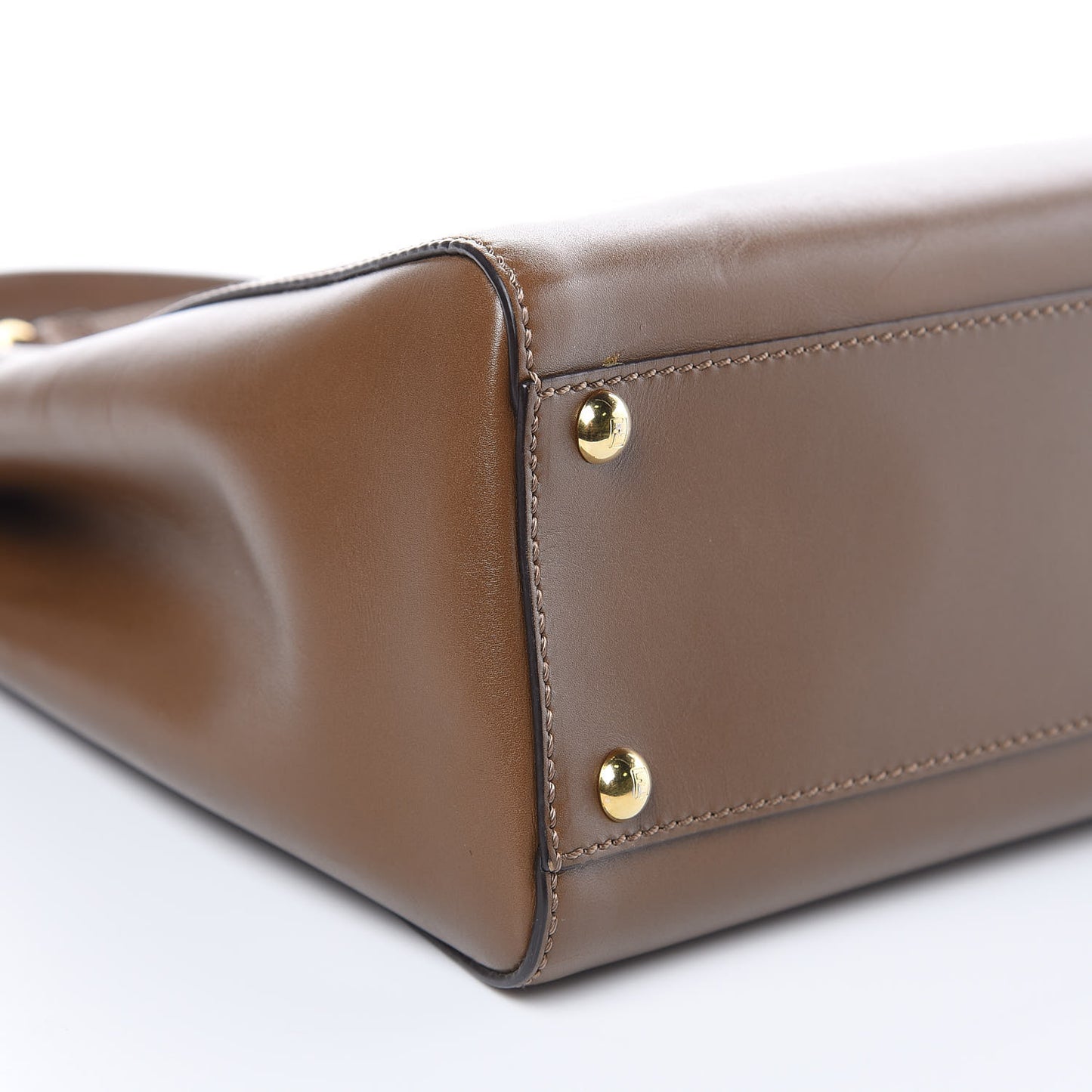Vitello Morgan Fabric Jacquard Pequin Medium Peekaboo Iconic Satchel Foresta Tobacco Black