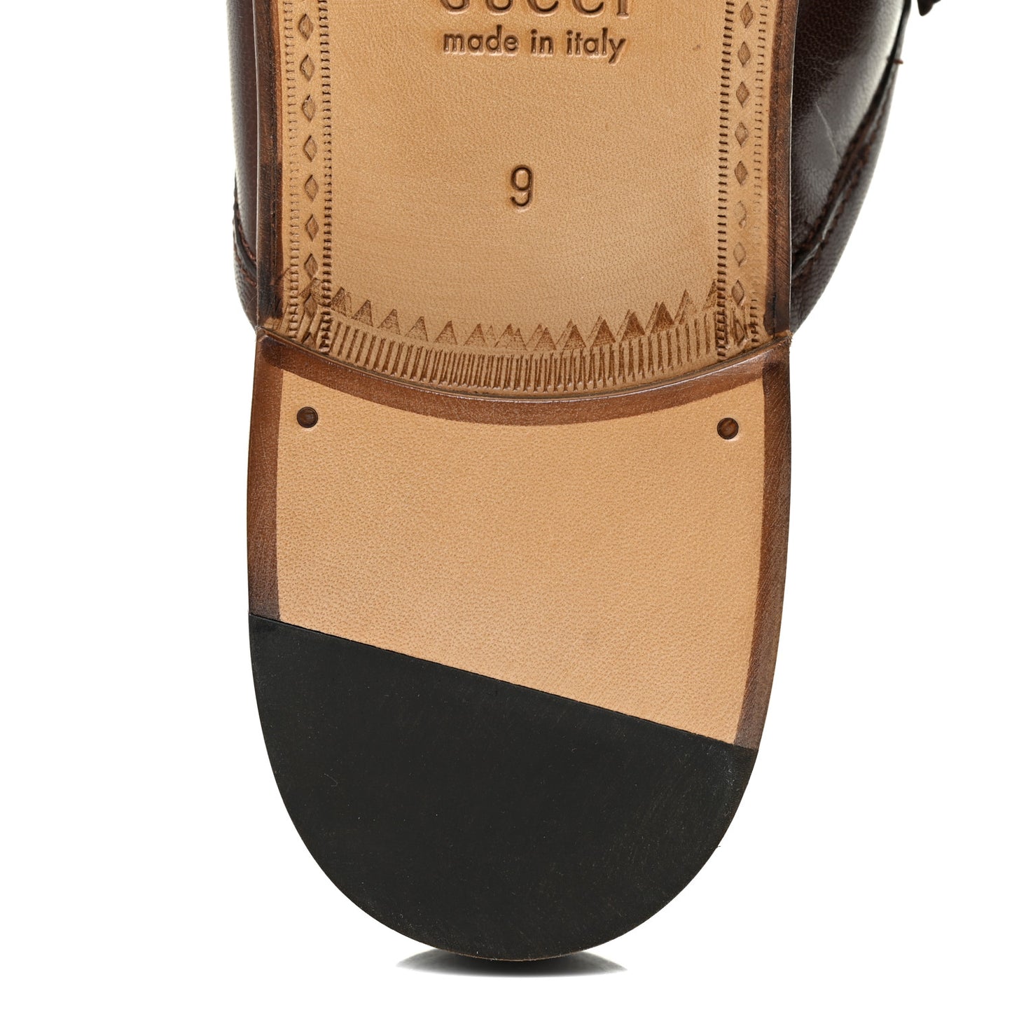 Goatskin Mens Horsebit Slippers 9 Light Brown