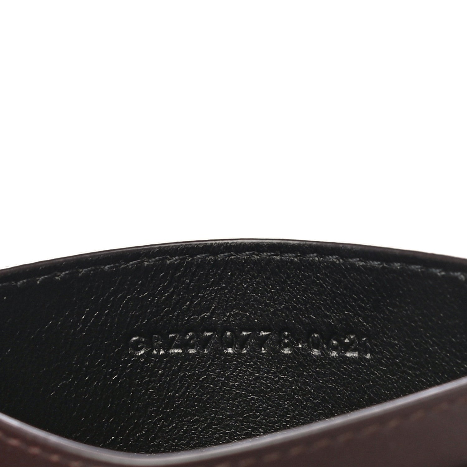 Saint Laurent T Lambskin Heart Embossed Monogram Card Case Vintage Cognac 6 of 11