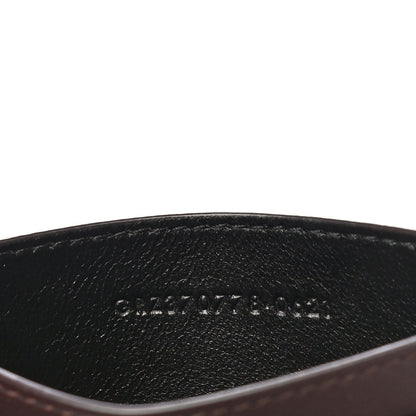 Saint Laurent T Lambskin Heart Embossed Monogram Card Case Vintage Cognac 6 of 11
