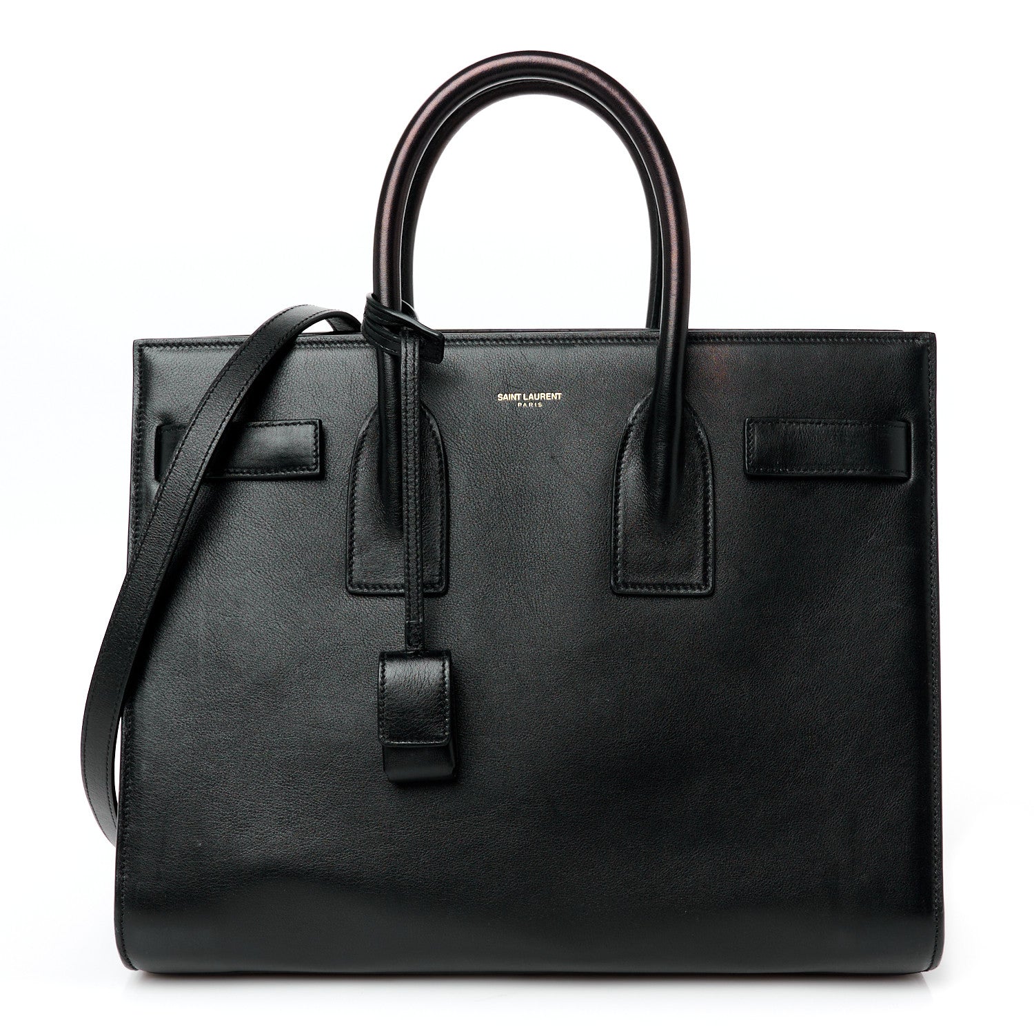 Saint Laurent Grained Calfskin Small Sac De Jour Black 1 of 11