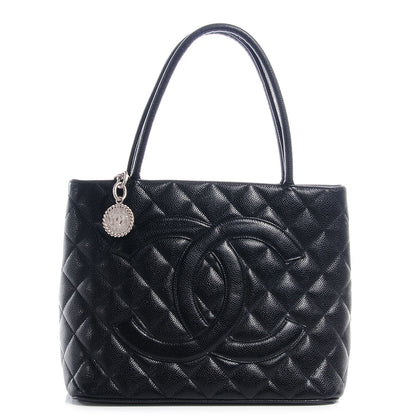 Chanel Caviar Medallion Tote Black 1 of 7