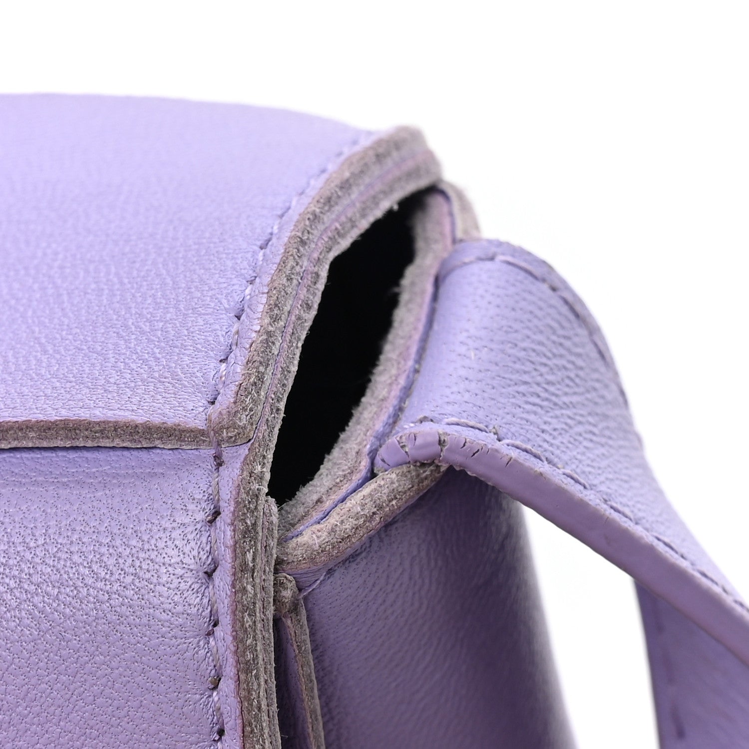 【のぐ】BOTTEGA VENETA パープルケース Bottega Veneta Lambskin Maxi Intrecciato Extra Mini Cassette