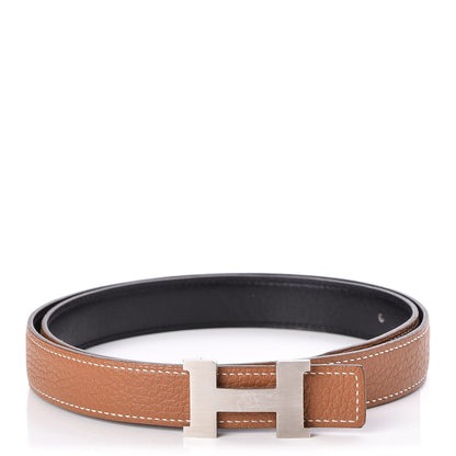 Hermes Swift Togo 24mm Mini Constance Belt 85 Black Gold 1 of 6