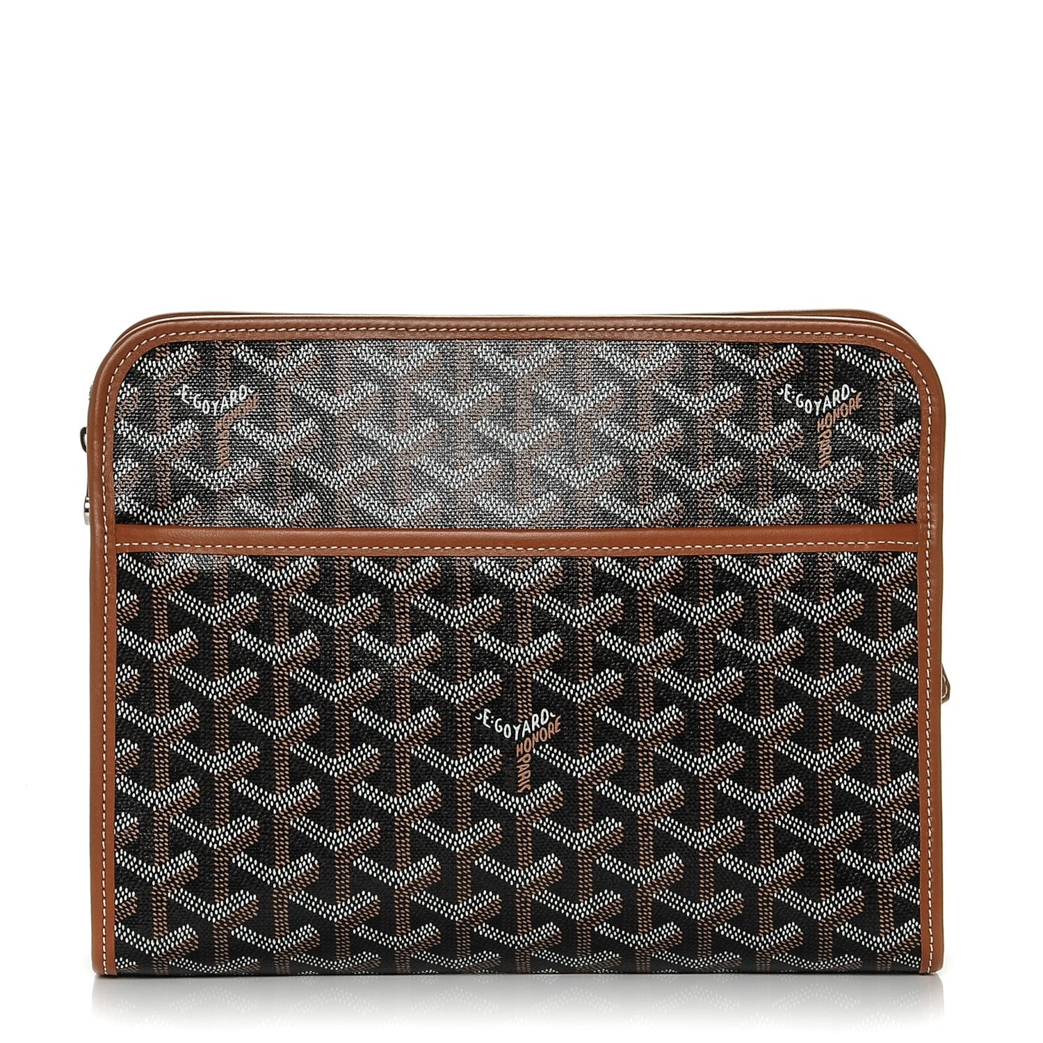 Goyard Goyardine Jouvence MM Toiletry Pouch Black Gold 1 of 6