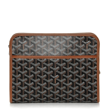 Goyard Goyardine Jouvence MM Toiletry Pouch Black Gold 1 of 6