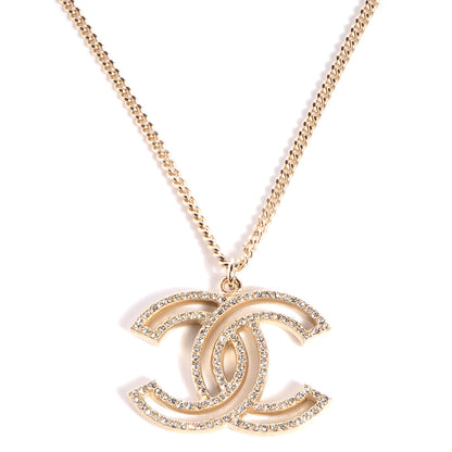 Chanel Crystal CC Necklace Gold 1 of 4