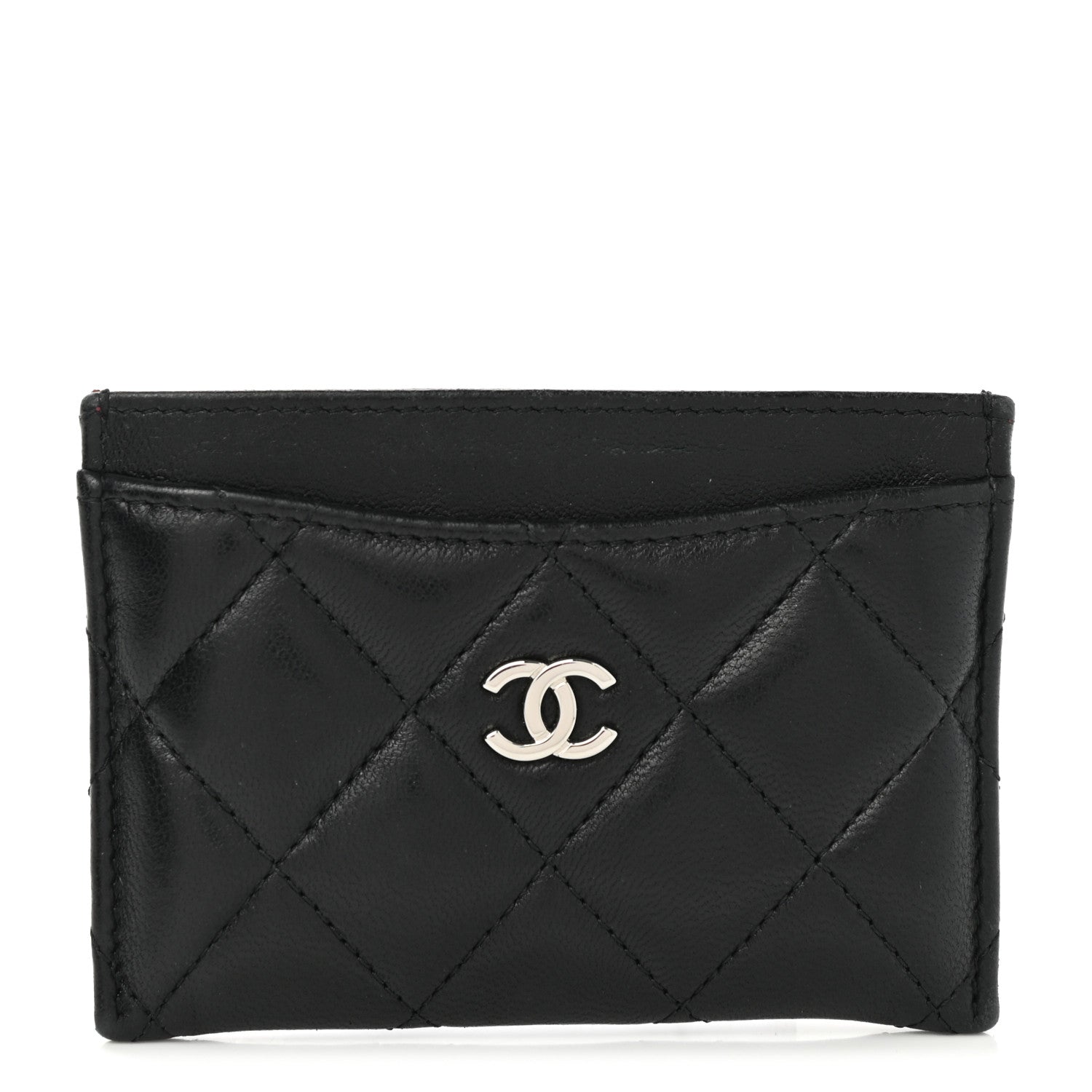 Chanel Lambskin Quilted Card Holder Black 1 of 9