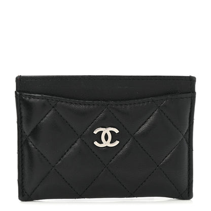 Chanel Lambskin Quilted Card Holder Black 1 of 9