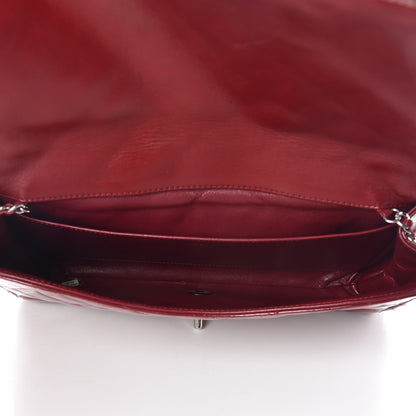 Chanel Patent Quilted Clutch With Chain Flap Red 5 of 18