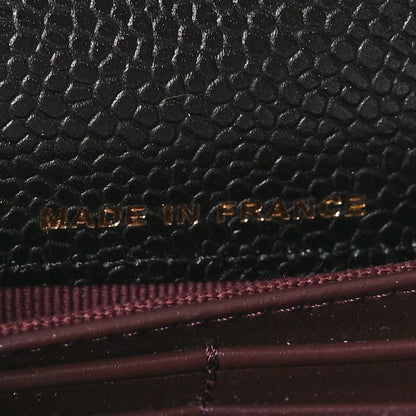 Chanel Caviar Quilted Large Gusset Flap Wallet Black 7 of 9