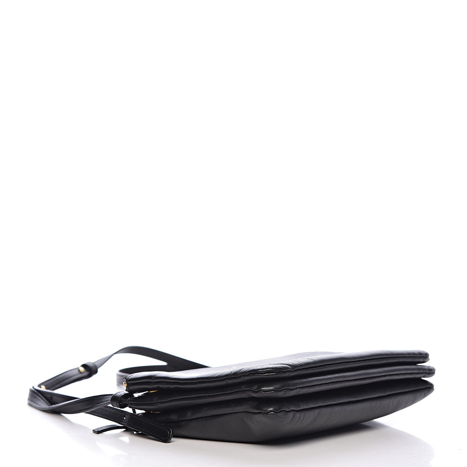 Celine Lambskin Small Trio Crossbody Bag Black 4 of 11