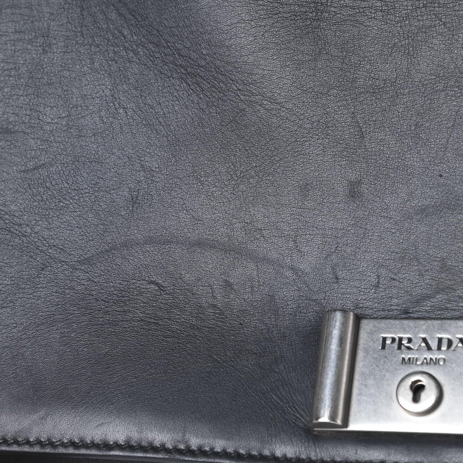 Prada Soft Calf Chain Shoulder Bag Black 20 of 23