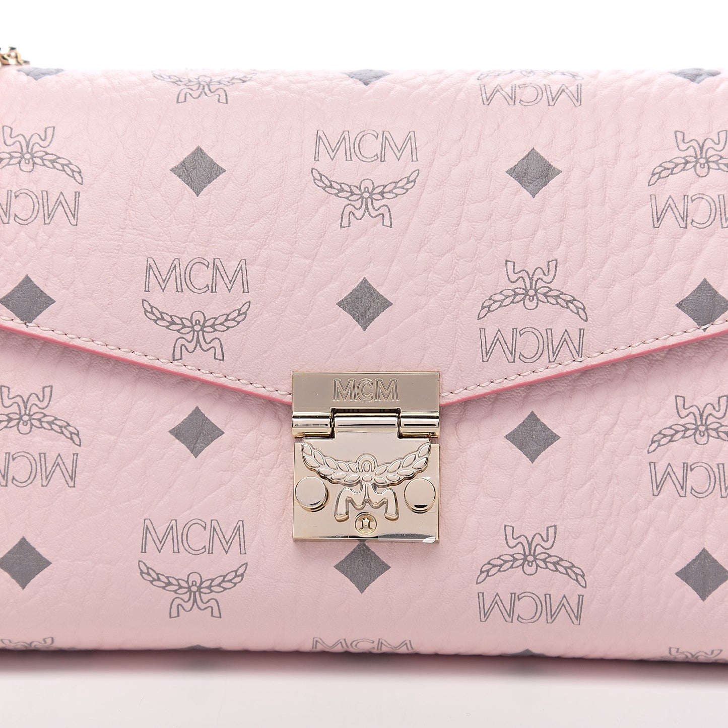 Visetos Monogram Medium Millie Crossbody Bag Soft Pink