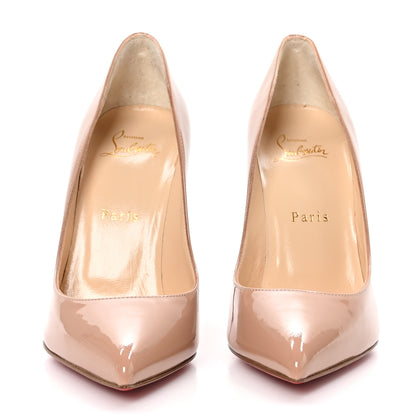 Christian Louboutin Patent Pigalle Follies 100 Pumps 37 Nude 2 of 10