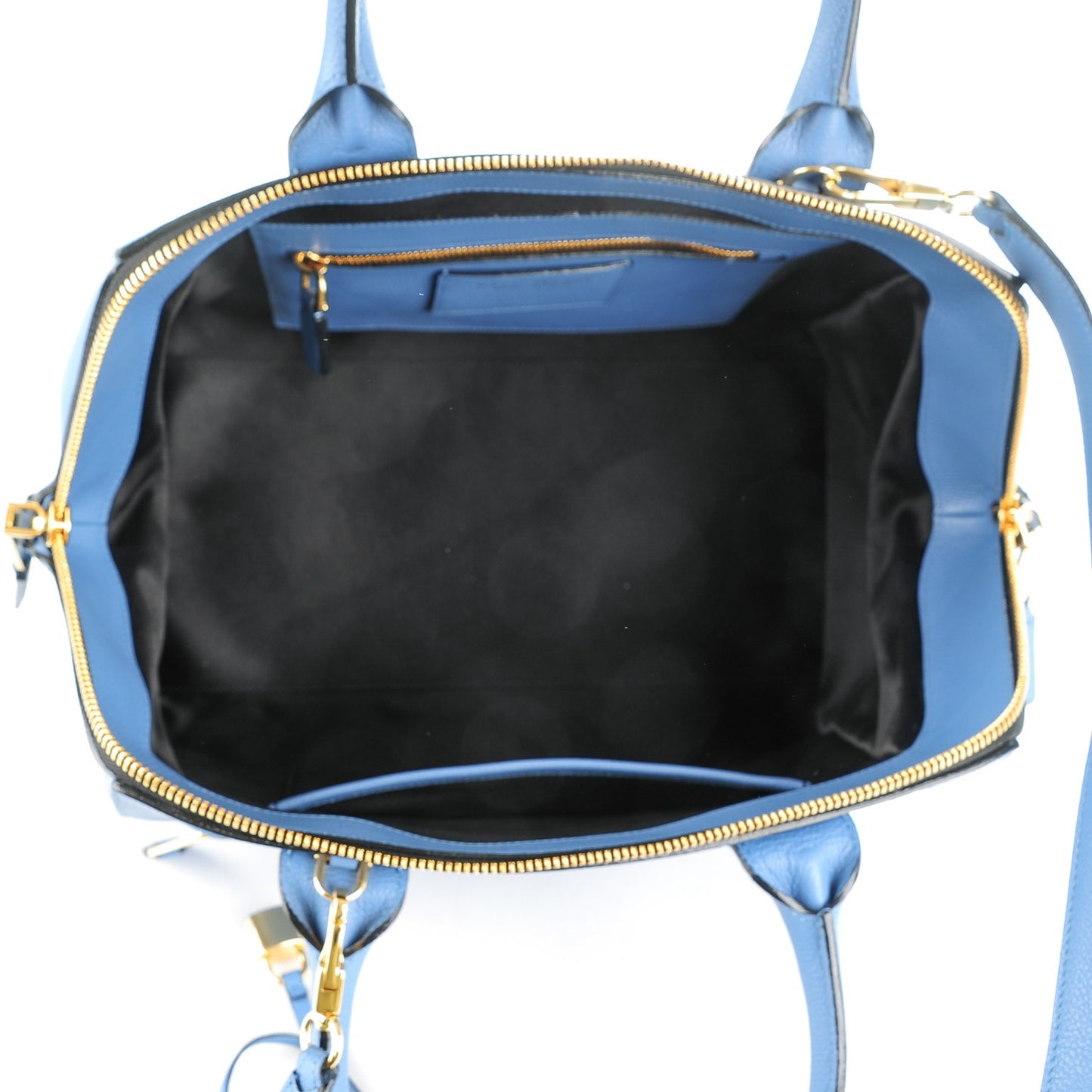 Textured Calfskin Medium Incognito Satchel Sky