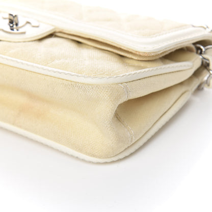 Chanel Canvas Quilted Medium Flap Beige 11 of 17