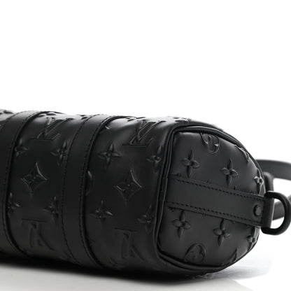 Louis Vuitton Monogram Seal Keepall XS Black 9 of 11
