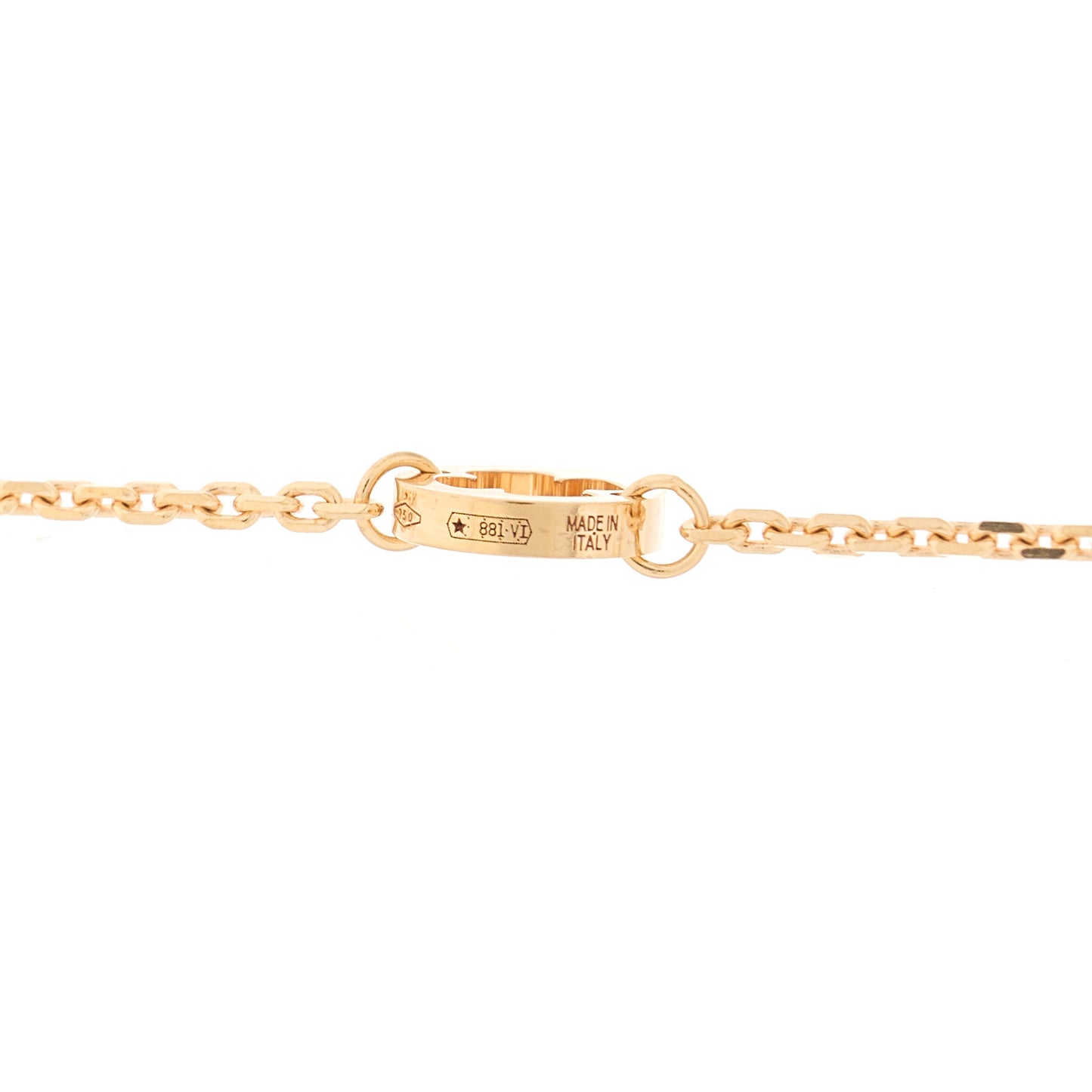 18K Rose Gold Diamond Fiorever Drop Necklace