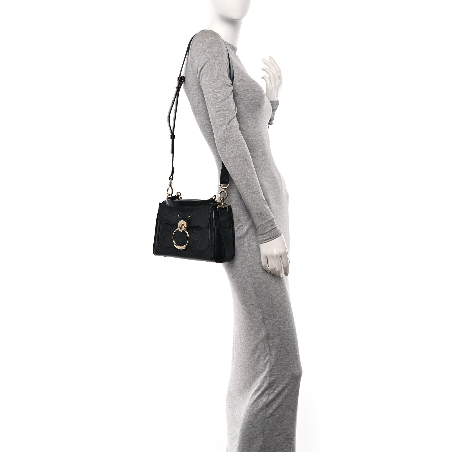 Chloe Calfskin Mini Tess Day Bag Black 2 of 10