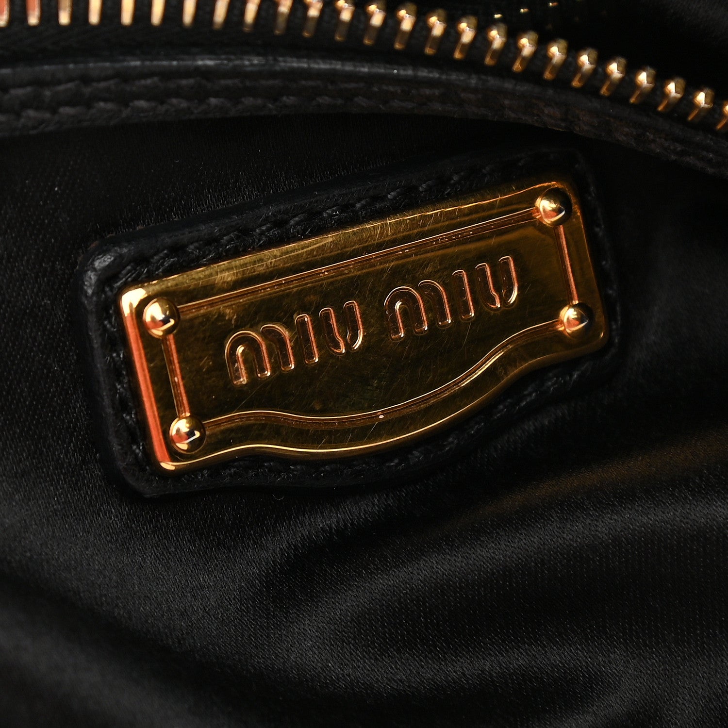 Miu Miu Vitello Daino Hobo Black 6 of 8