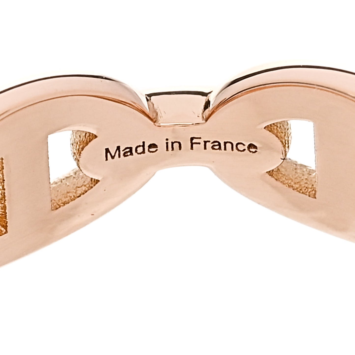 18K Rose Gold PM Chaine d'Ancre Enchainee Ring 50 5.25