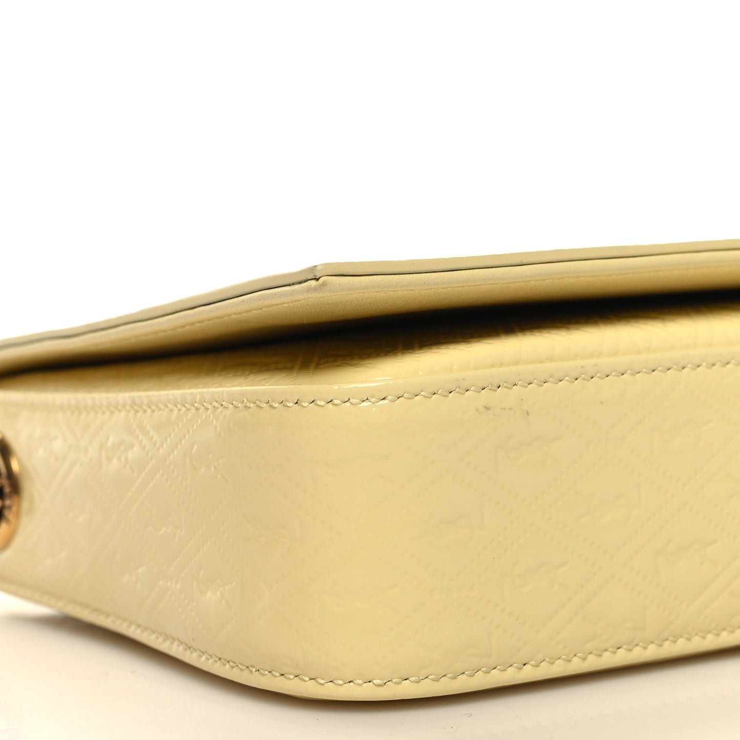 Patent Embossed Le Monogramme Kate 99 Lemon New Maize