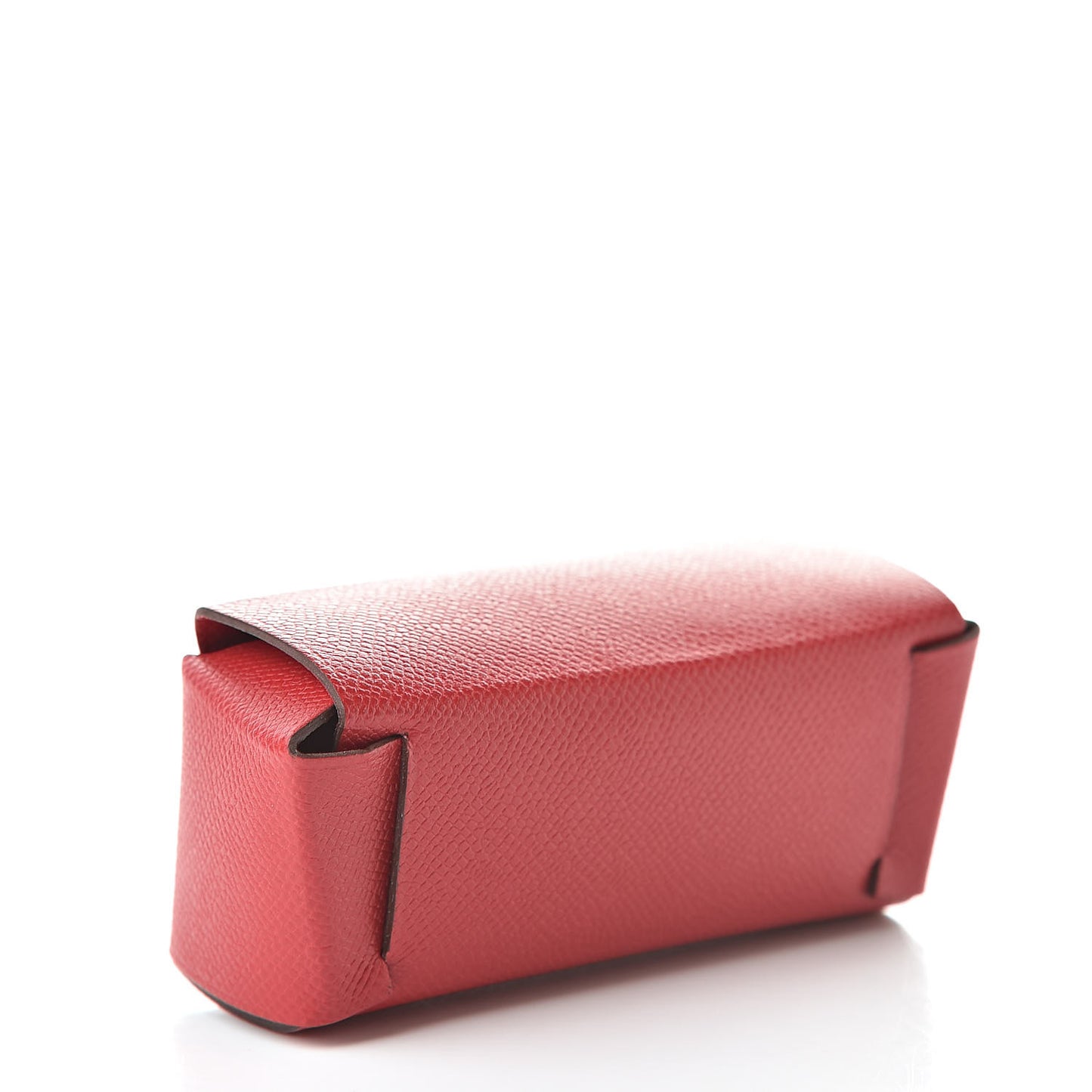 Grained Madame Calfskin Lipstick Case with Mirror Rouge Piment