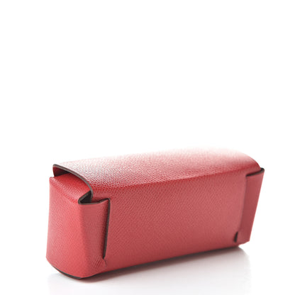 Hermes Grained Madame Calfskin Lipstick Case with Mirror Rouge Piment 4 of 9