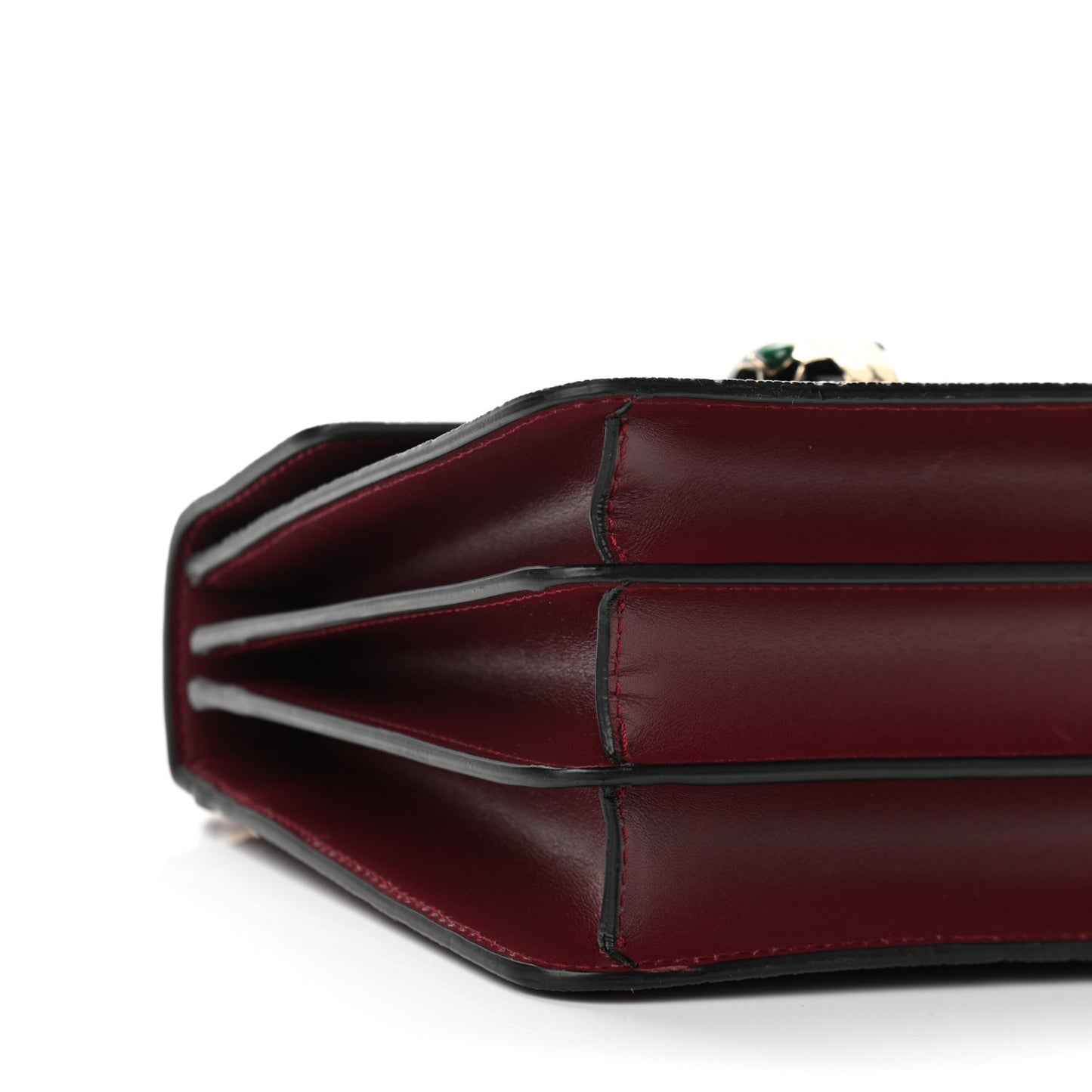 Calfskin Galuchat Serpenti Forever Crossbody Plum