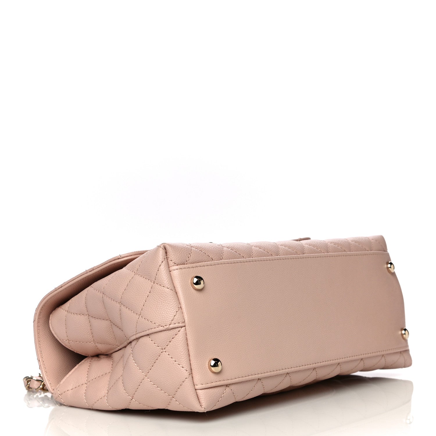 Chanel Caviar Quilted Small Coco Handle Flap Rose Clair 3 of 12