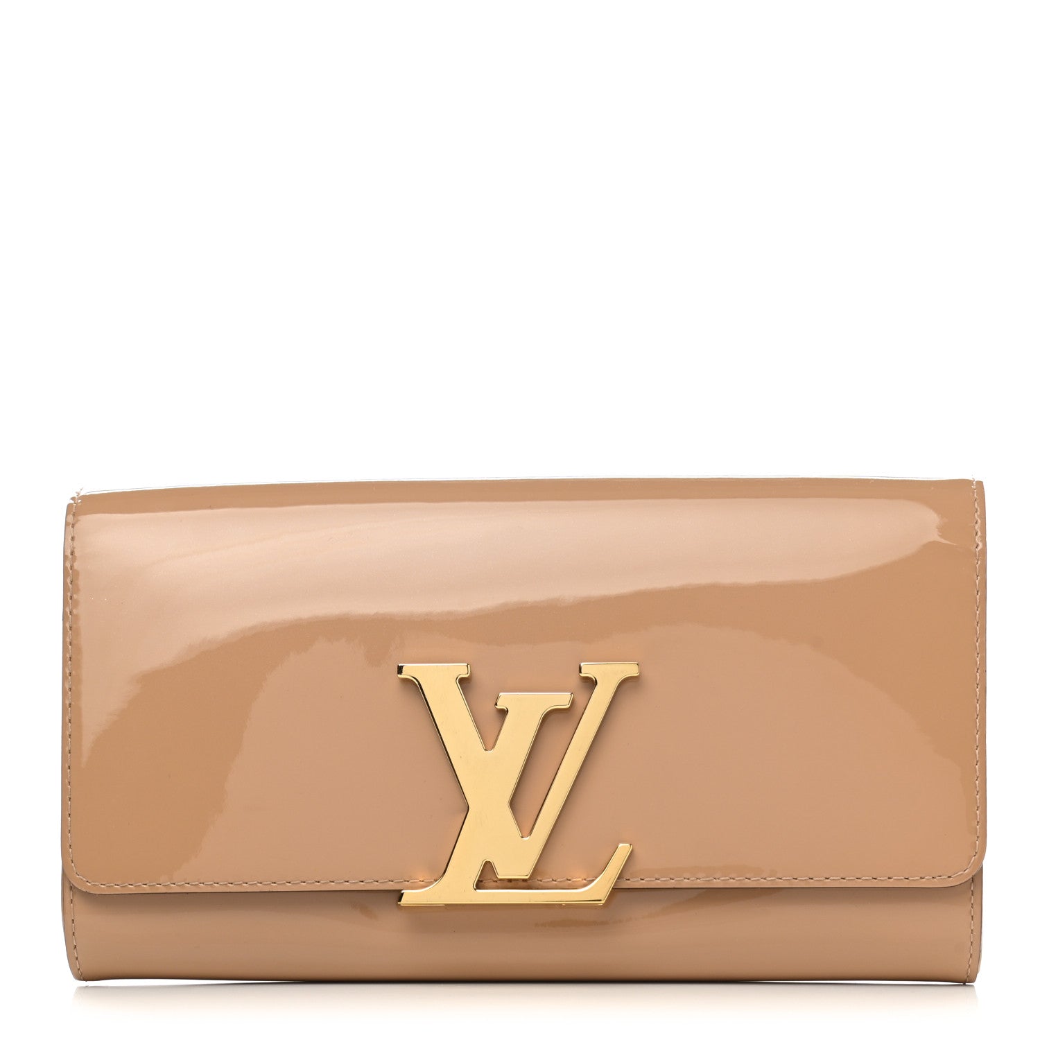 Louis Vuitton Patent Louise Clutch Nude 1 of 11