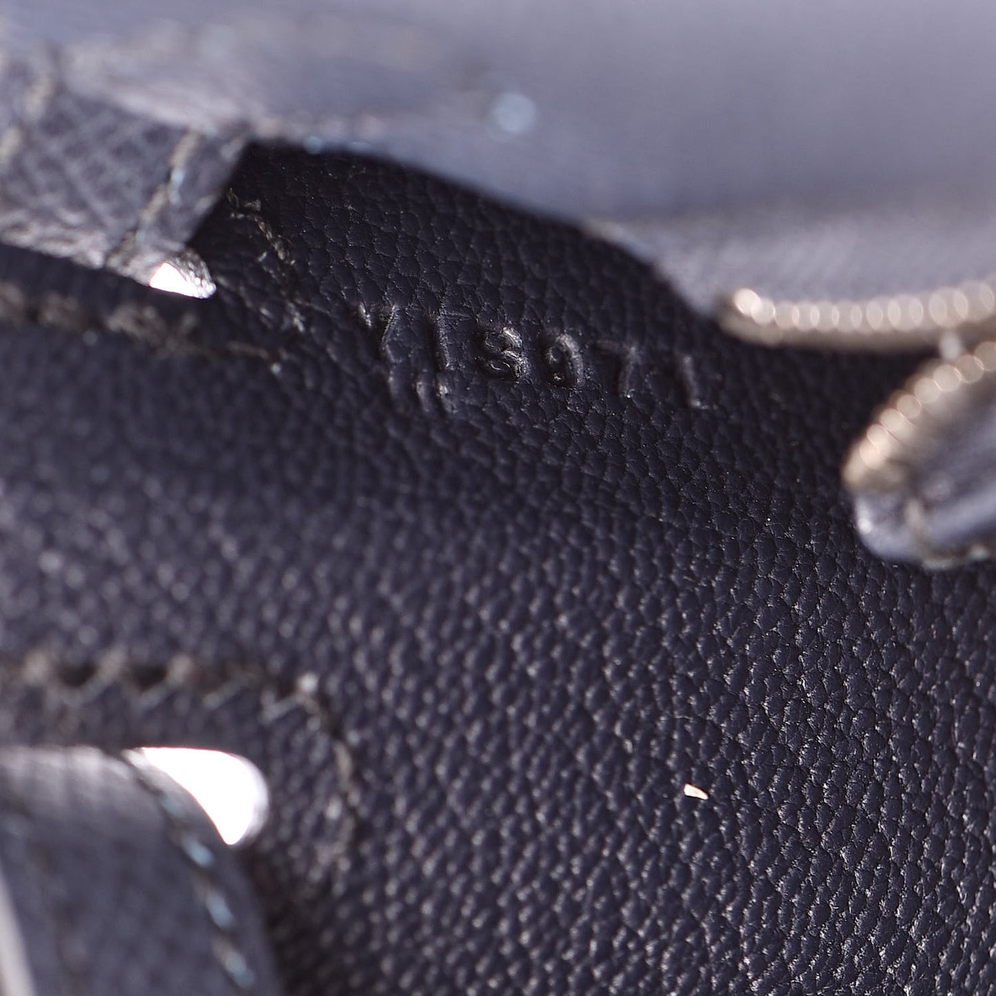 Epsom Kelly Sellier 25 Bleu Indigo