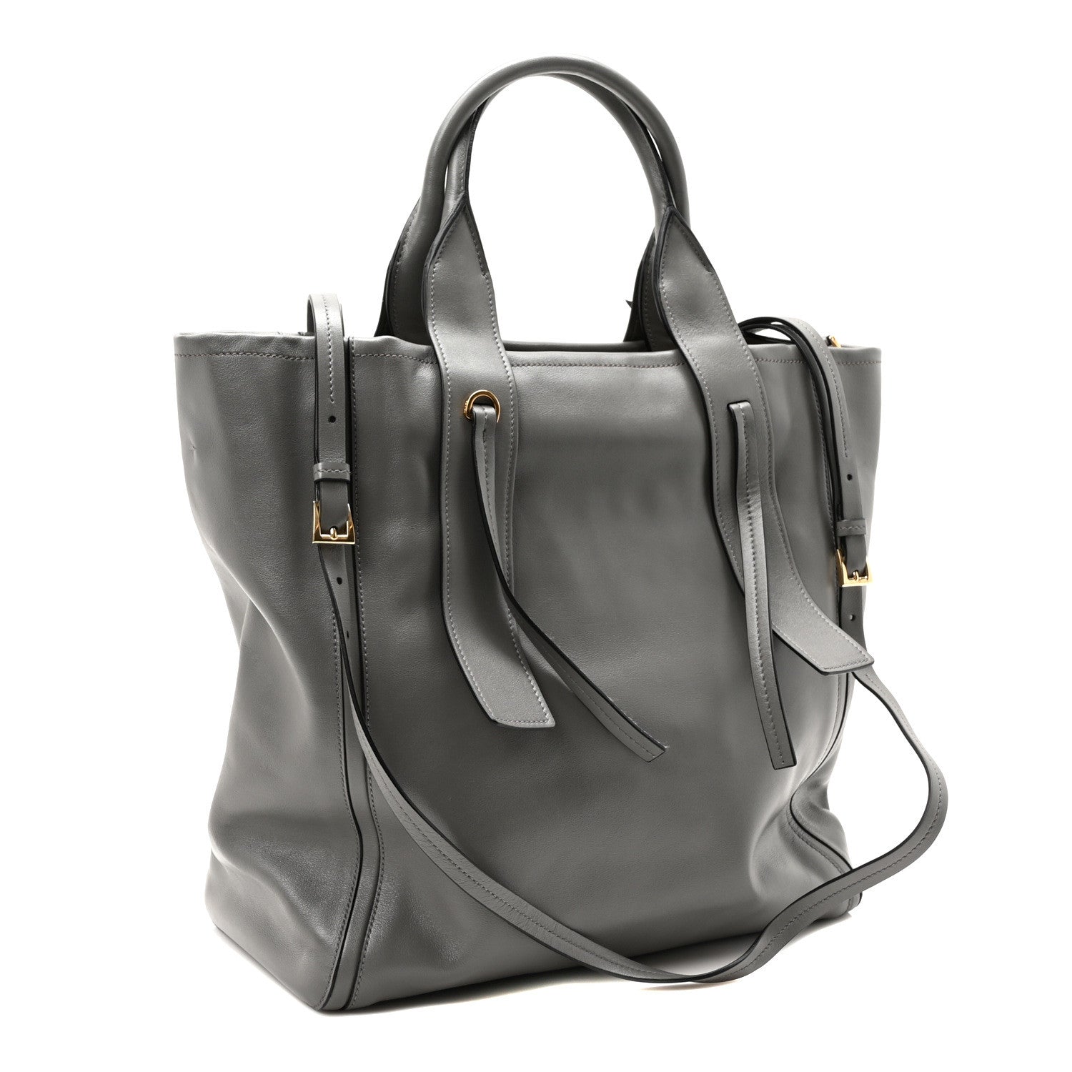 Prada Grace Lux Light Medium Ouverture Shoulder Bag Marmo 3 of 9
