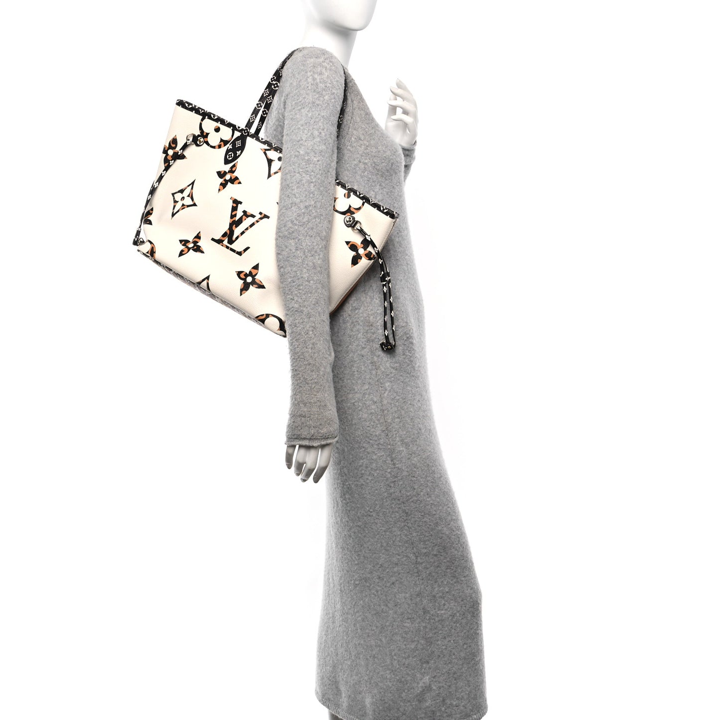 Monogram Giant Jungle Neverfull MM Ivory