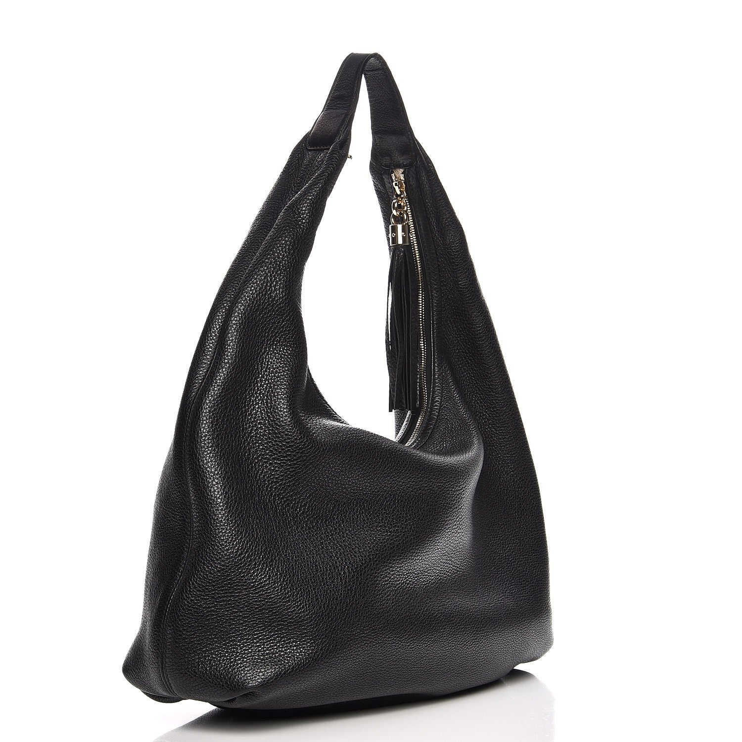 Gucci Pebbled Calfskin Large Soho Hobo Black 3 of 9