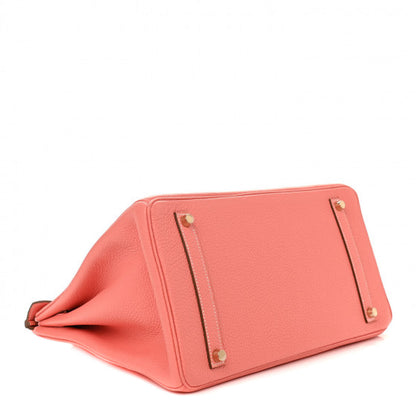Hermes Taurillon Clemence Birkin 35 Crevette 3 of 9