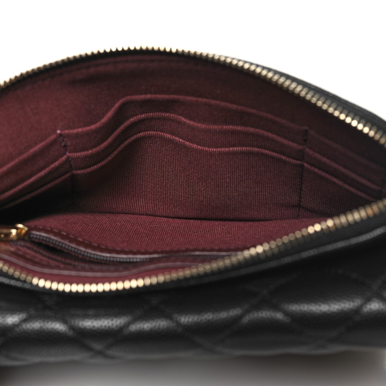 Chanel Caviar Quilted Flap Phone Holder With Chain Black 6 of 14