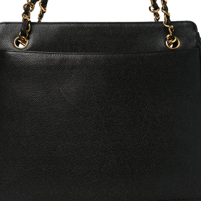 Chanel Caviar CC Shoulder Bag Black 8 of 10
