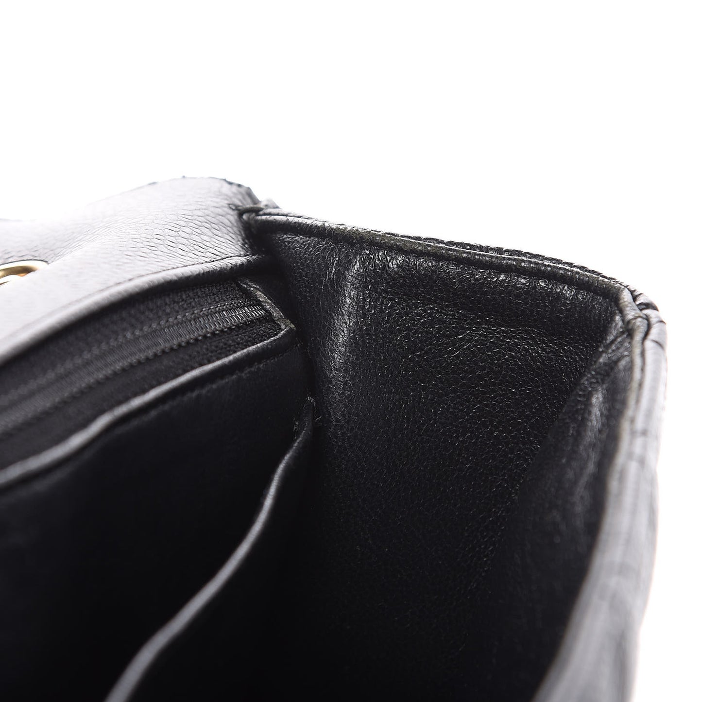 Caviar Quilted Jumbo Single Flap Black