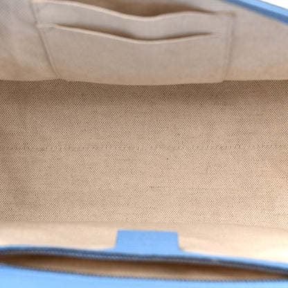 Gucci Calfskin Small GG Marmont Top Handle Bag Clear Sky Blue 5 of 11