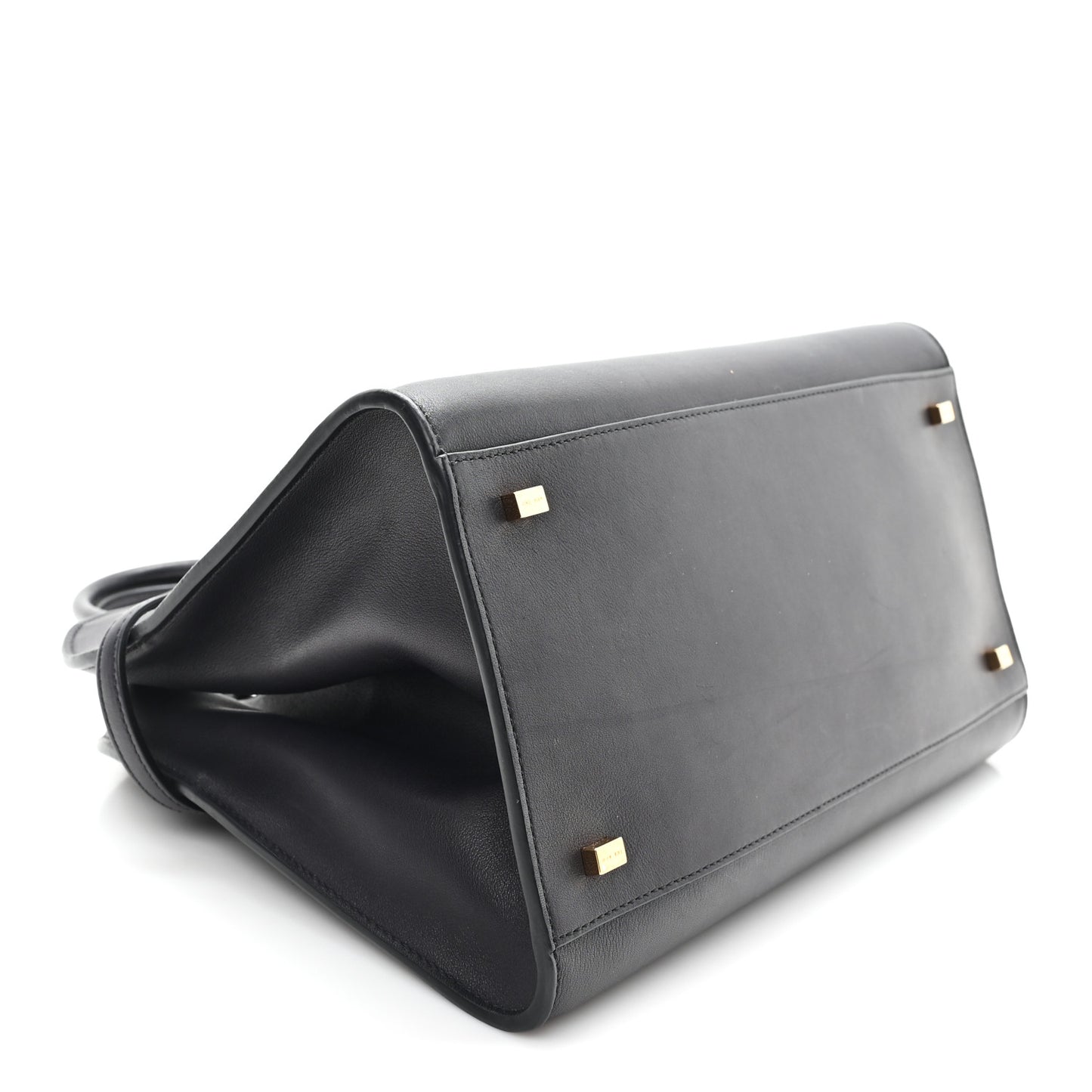 Polished Saddle Calfskin Soft Margaux 12 Black
