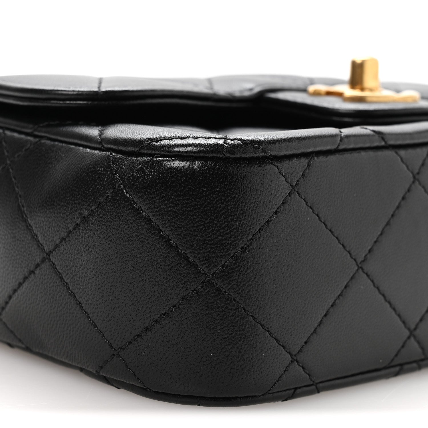 Chanel Lambskin Quilted Bijoux Chain Mini Top Handle Flap Black 9 of 10