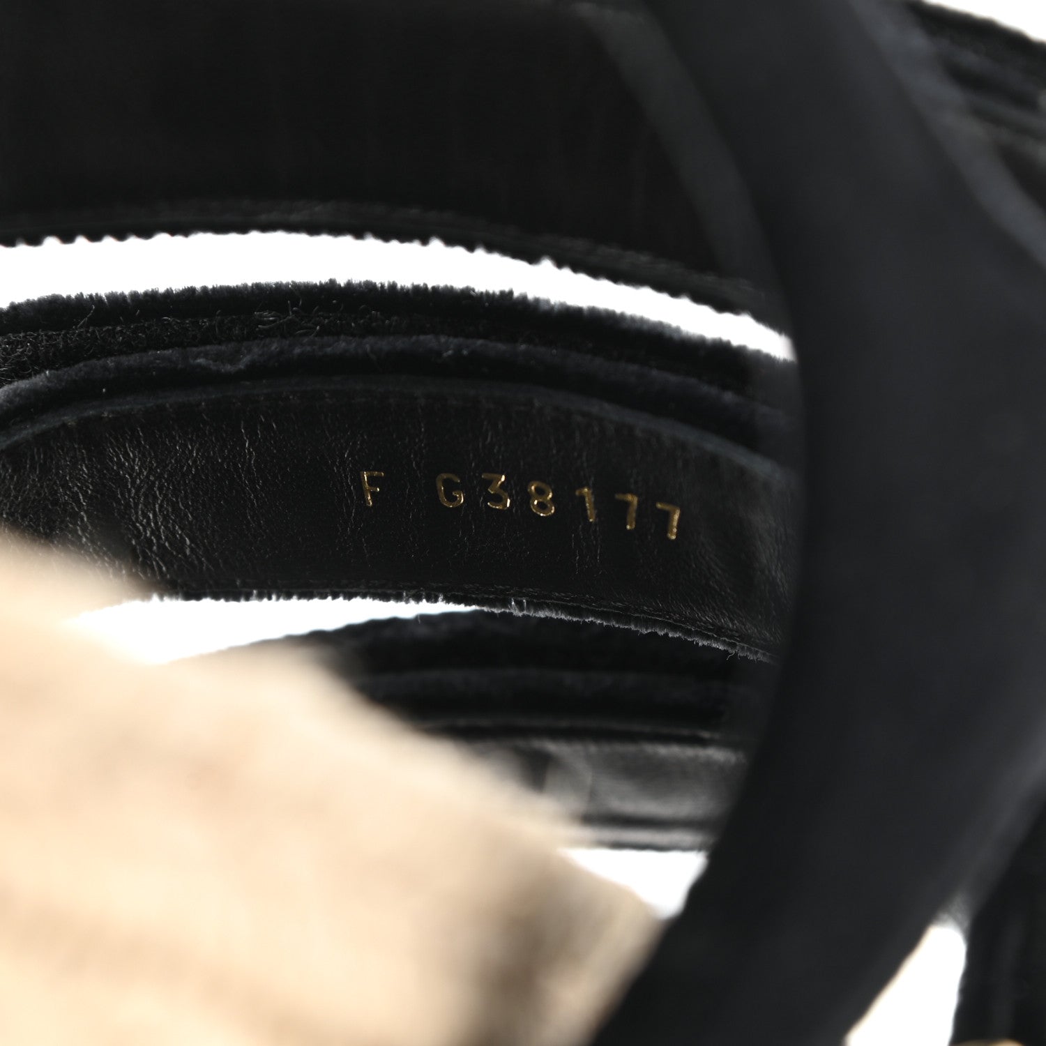 Chanel Velvet Lambskin CC Flat Sandals 39 Black 8 of 9