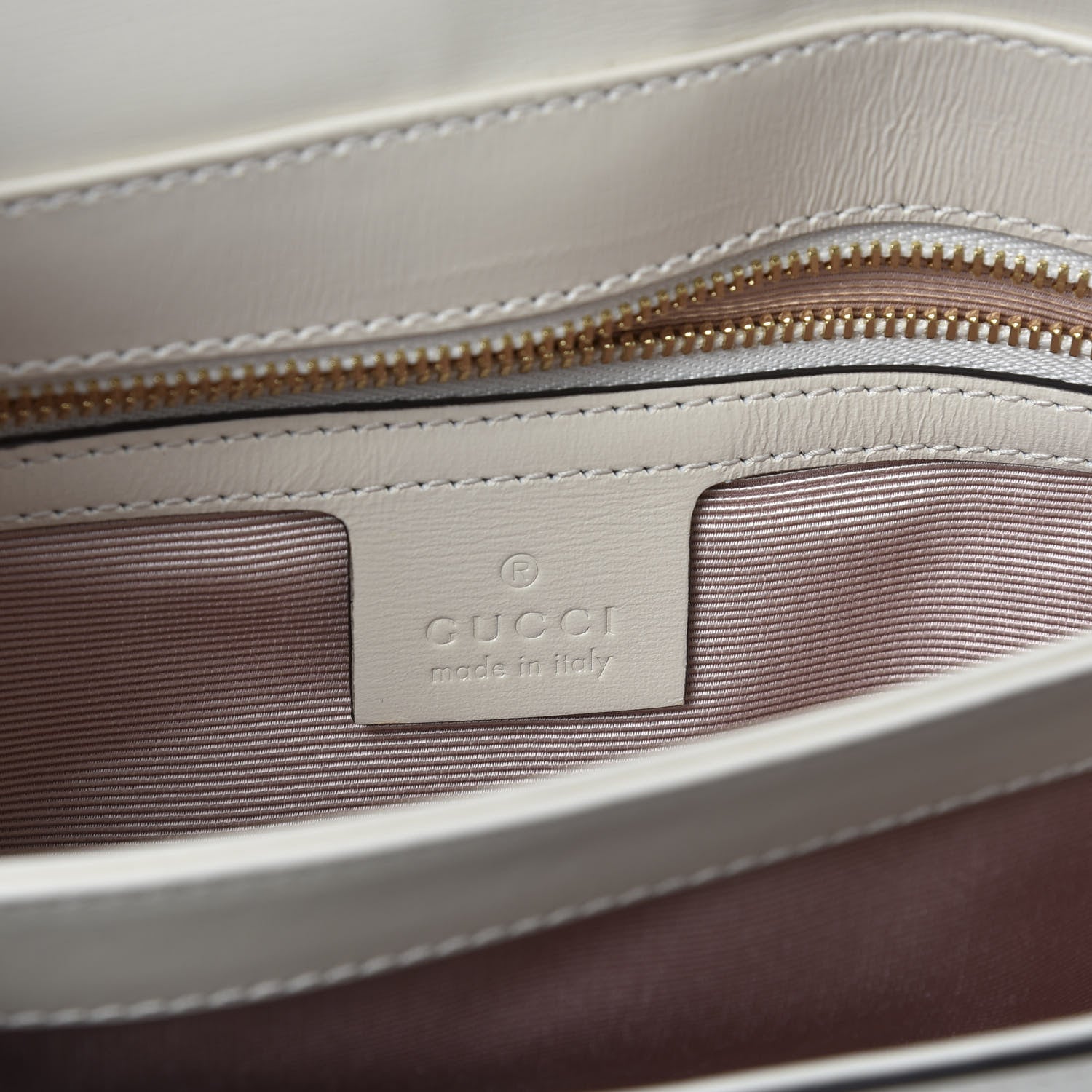 Gucci Calfskin Small Arli Flap Shoulder Bag Mystic White 7 of 9