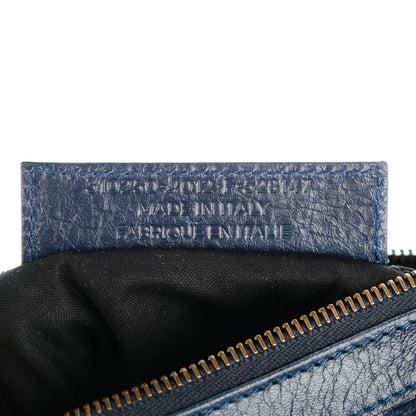 Balenciaga Agneau Classic Hardware Flat Crossbody Bleu Obscur 7 of 7