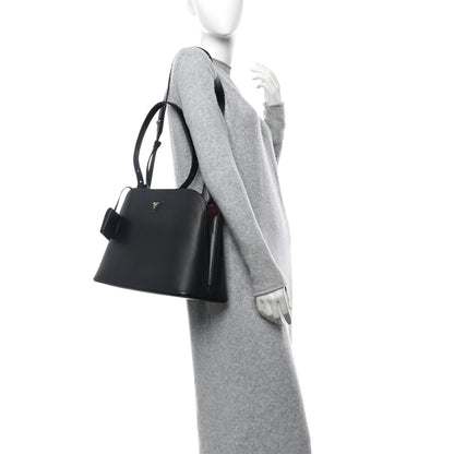 Prada Saffiano Cuir Matinee Tote Black Cherry 2 of 11