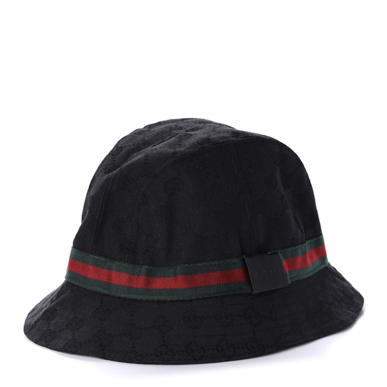 Gucci Monogram Web Bucket Hat M Black 1 of 9