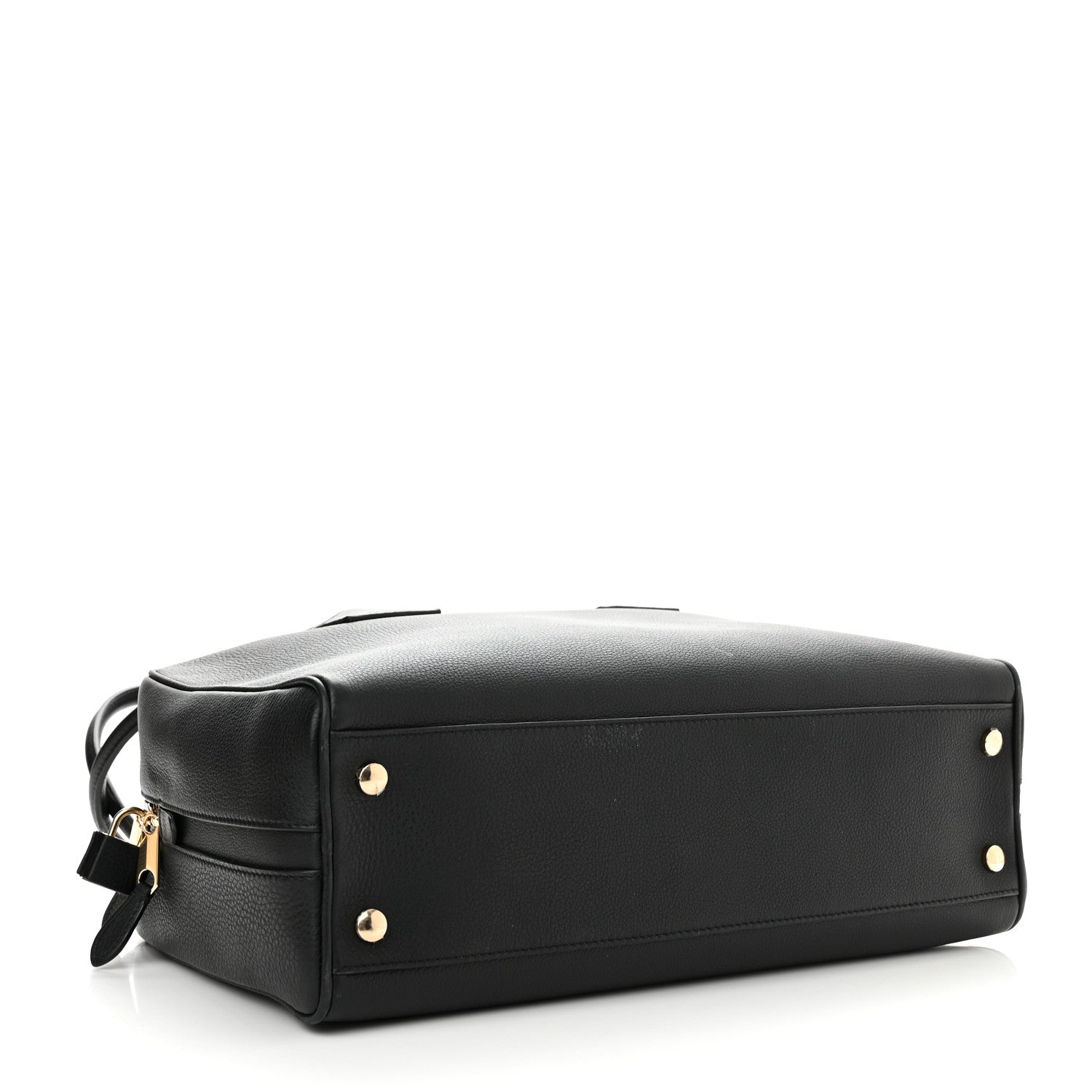 Burberry Grained Calfskin Large Half Cube Bowling Bag Black 4 of 13