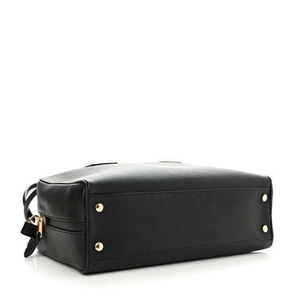 Burberry Grained Calfskin Large Half Cube Bowling Bag Black 4 of 13